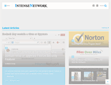 Tablet Screenshot of intensenetwork.com